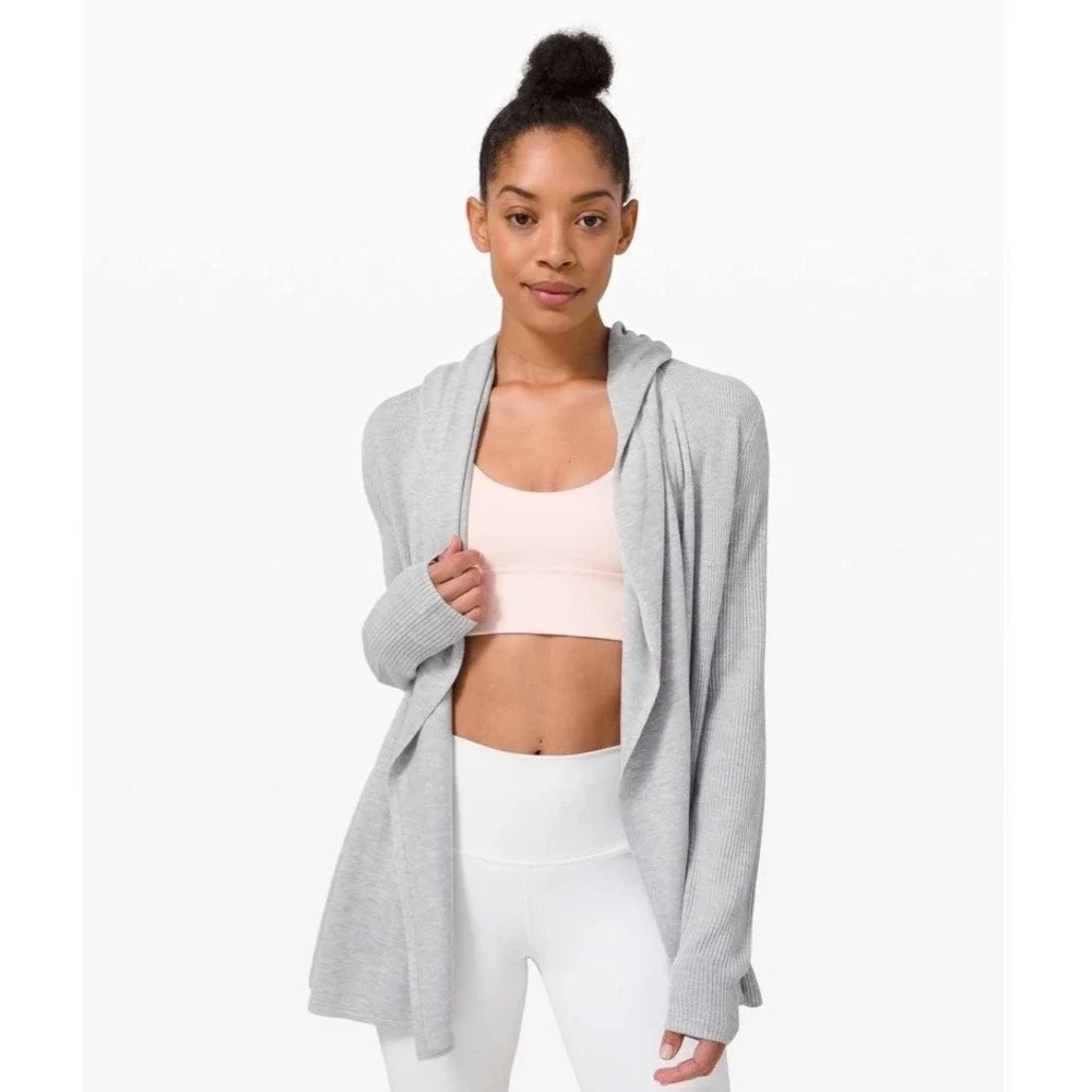 Lululemon Women's Sundown Sweater Wrap Gray